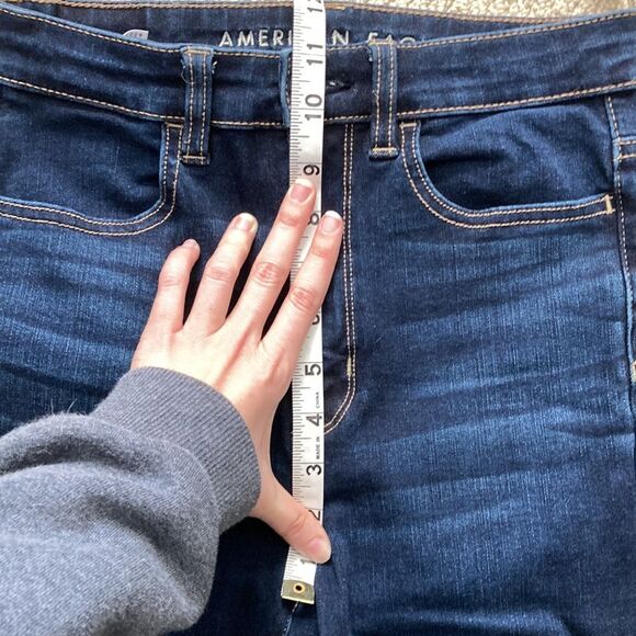 NEW American Eagle Highest Rise Jegging 360 Stretch Dark Wash Size 2 Pants NWOT - Picture 7 of 11